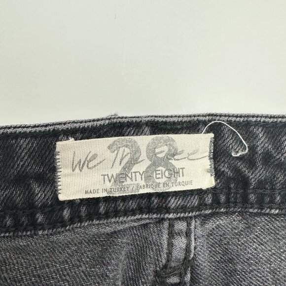 We The Free Button Fly Straight leg Women's size 28 Black Denim Jeans - Picture 3 of 5